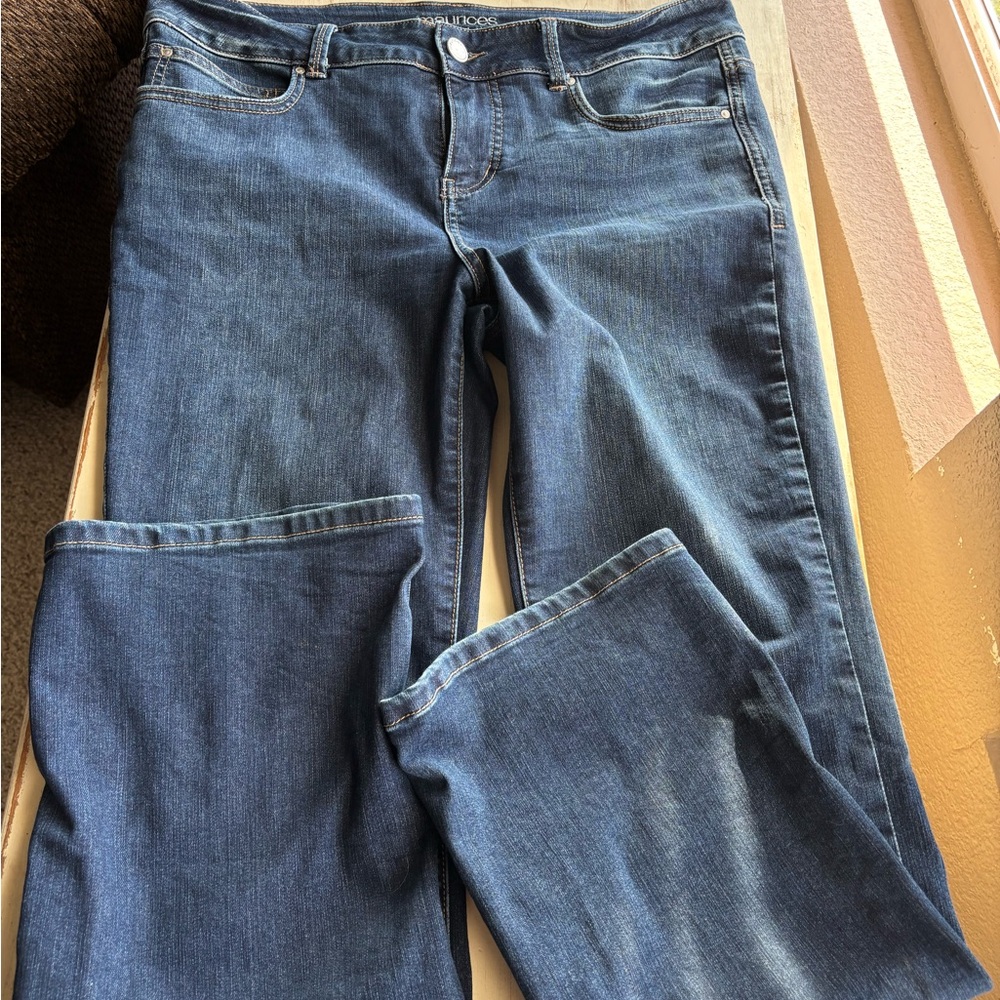 Maurices Dark Blue Straight Leg Women's Jeans